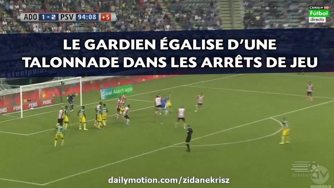 Le gardien égalise d'une talonnade dans les arr...