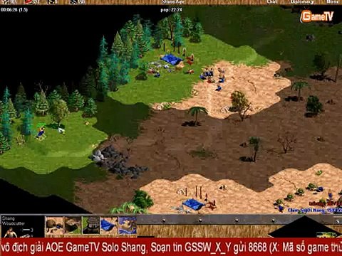 [GameTV.vn] AOE Giai solo Shang | CSDN vs LindaTran5 03062012