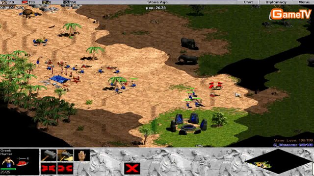 [GameTV.vn] AOE Giao Luu Random | Dinosaur vs Vanlove 310512 Tran 1