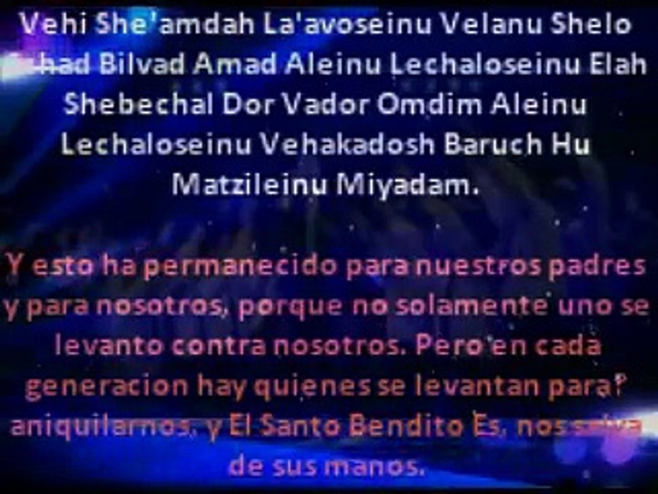 Vehi Sheomdah/Yaakov Shwekey/Español
