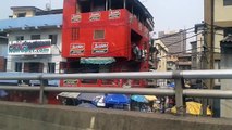 NIGERIA, LAGOS DRIVING THROUGH OKEARIN 20140222