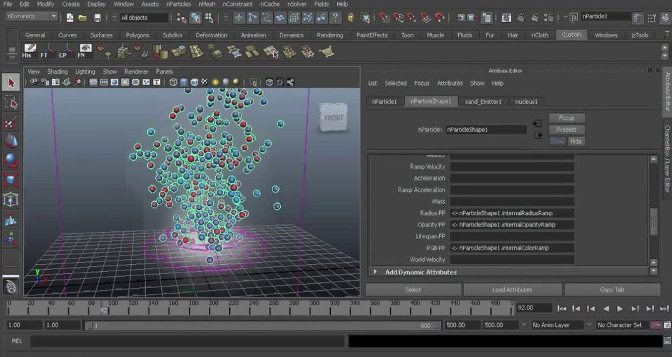 CGI 3D Tutorial HD : Creating Underwater Sand Effect in Maya