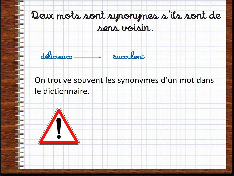 synonymes homonymes contraires