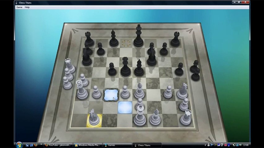 Já jogou de PRETAS contra o Chess Titans do Windows no nível