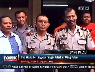 Edarkan Uang Palsu, Dua Waria Ditangkap Polisi