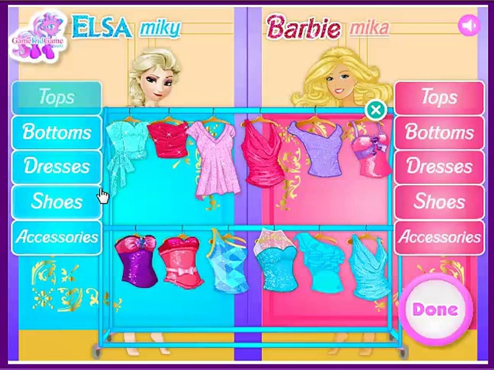 Elsa vs Barbie Fashion Contest at Friv Planet - video Dailymotion