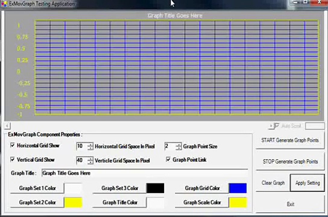 CSharp (C#) Control Component - Moving Graph Control
