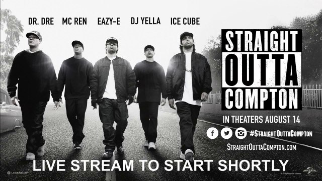 Universal Pictures Presents Straight Outta Compton: a Live Conversation starring DJ Yella, MC Ren, Dr Dre & Ice Cube