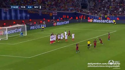 5-4 Pedro Goal   Barcelona v. Sevilla - UEFA Super Cup 11.08