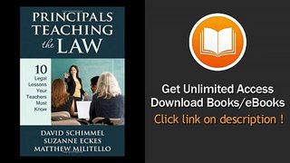 Principals Teaching the Law 10 Legal Lessons Your Teachers Must Know EBOOK (PDF) REVIEW