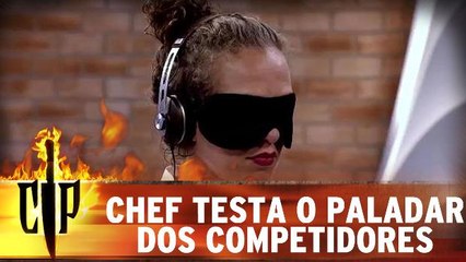 Chef testa o paladar dos competidores