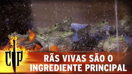Rãs vivas são o ingrediente principal