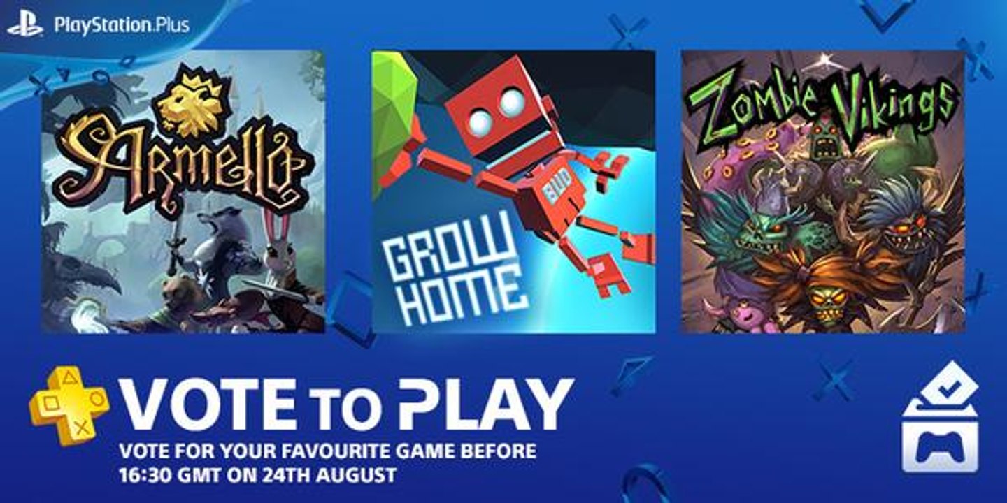Vote to Play - PlayStation Plus Free Games - September 2015