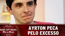 Ayrton peca pelo excesso