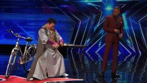 Grand Master Qi Feilong  Nick Cannon Helps Out Kung Fu Master   America's Got Talent 2015 1