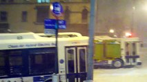 NYC MTA Buses stuck on Manhattan Avenue and 106th street in blizzard of 2010 (December 26th 2010)