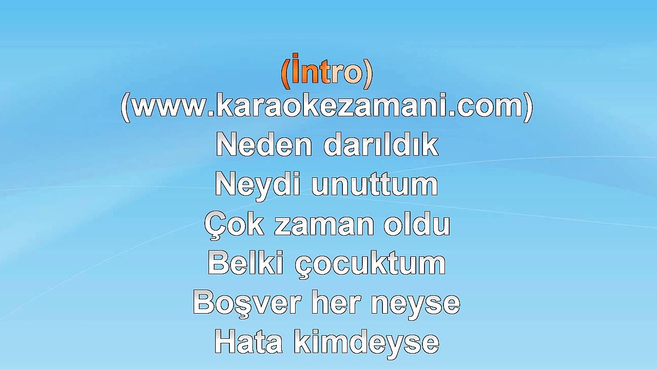 Gülben Ergen ‐ Beyaz Güvercin - 2004 TÜRKÇE KARAOKE