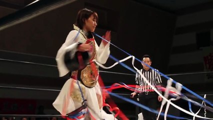 Rionne Fujiwara, Akira, Syuri vs AJ Istria, Lin Byron, Demon Ueda - Yokohama, 2014 5 5