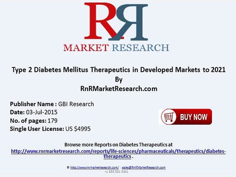 Type 2 Diabetes Mellitus Therapeutics in Major Developed Markets to 2021