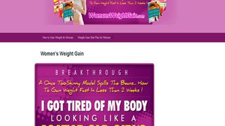 Womens Weight Gain Guide ebook testimonial
