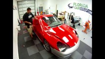 Porsche 911 Carrera Red Chrome vinyl wrap by Florida Car Wrap