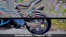Cascaded Displays: Spatiotemporal Superresolution using Offset Pixel Layers