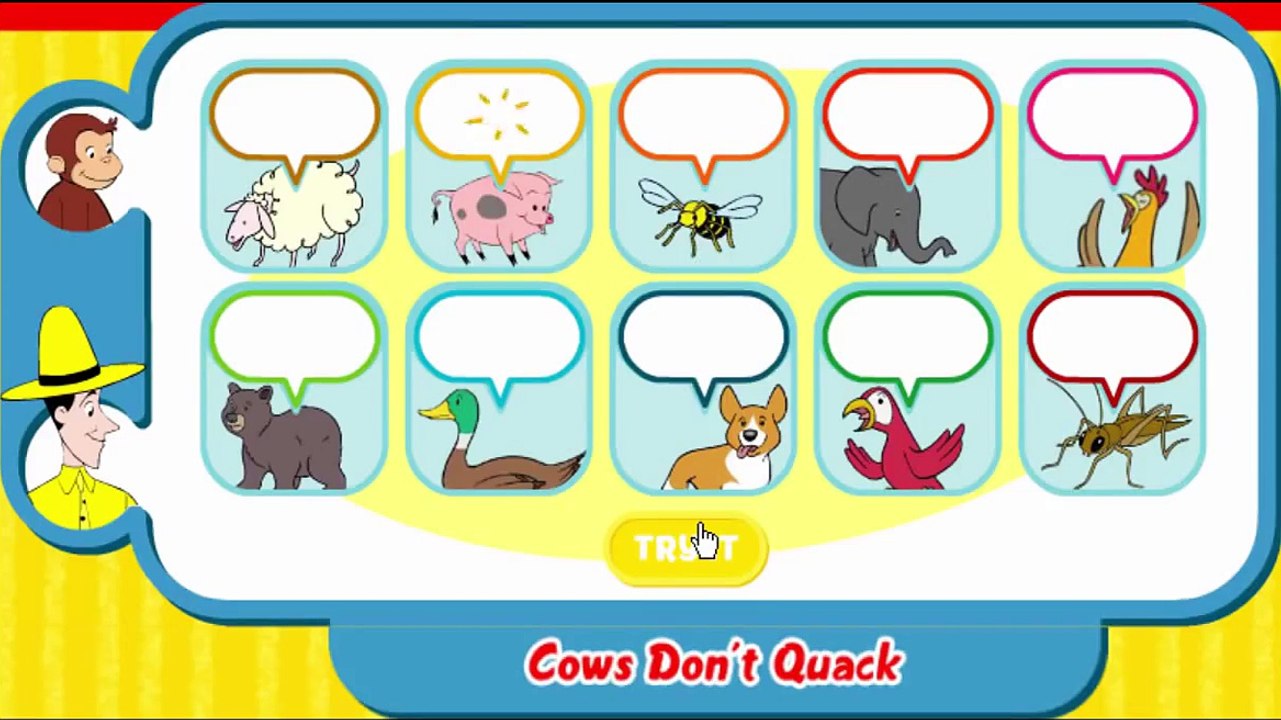 Curious George Cows Don't Quack Cartoon Animation PBS Kids Game Play Walkthrough [Full Epi
