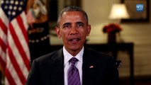 President Obama Addresses the 2015 Gathering Of Nations Powwow