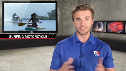 Robbie Maddison Rides A Wave On His Motorcycle