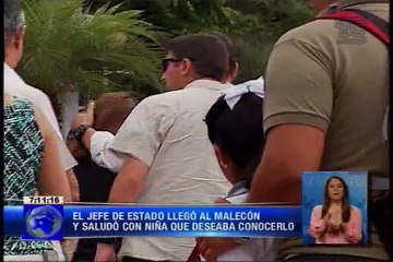 El presidente participó de un recorrido fluvial en el Golfo