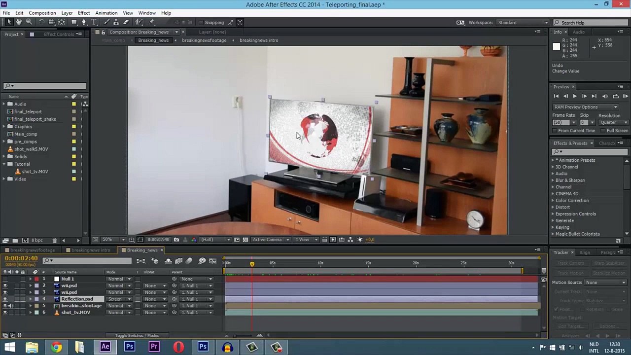 After effects Breaking news template
