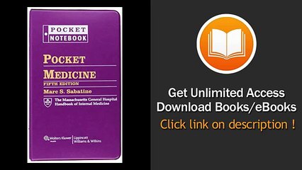 Pocket Medicine The Massachusetts General Hospital Handbook of Internal Medicine Pocket Notebook PDF