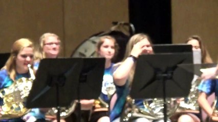 16 Horns!  Raiders of the Lost Ark / Star Wars Medley, UW-Whitewater High School Band Camp 2015