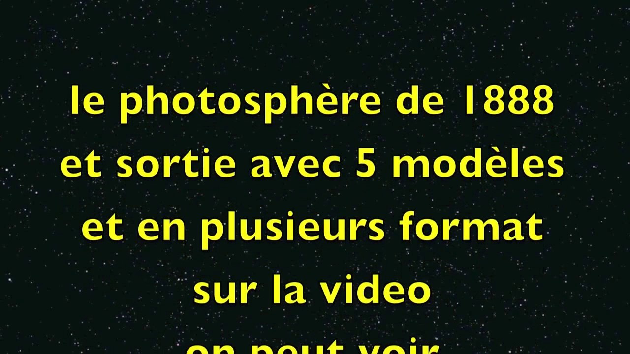 le trés rare photosphére 9x12 de 1888