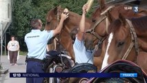 La Garde Républicaine patrouille sur les plages de la Somme