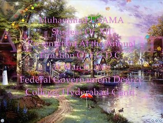 Muhammad Usama's Memorable Speech at F.G.Degree College, Hyd. Cantt.