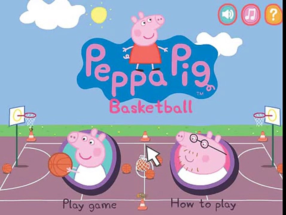 Peppa Pig play basketball