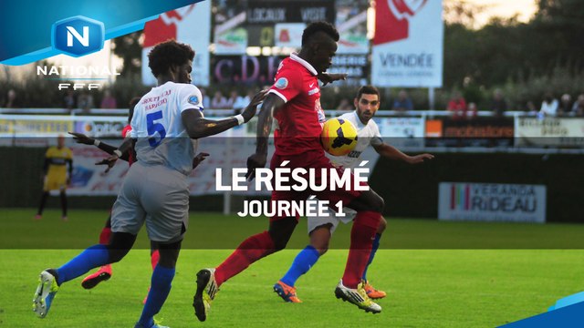 Championnat National : les buts de la 1ère journée ( 2015-2016)