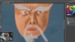 Pai Mei (kill bill vol.2) painting process - Aokizu