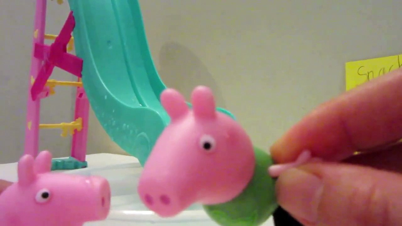 peppa & george swim!