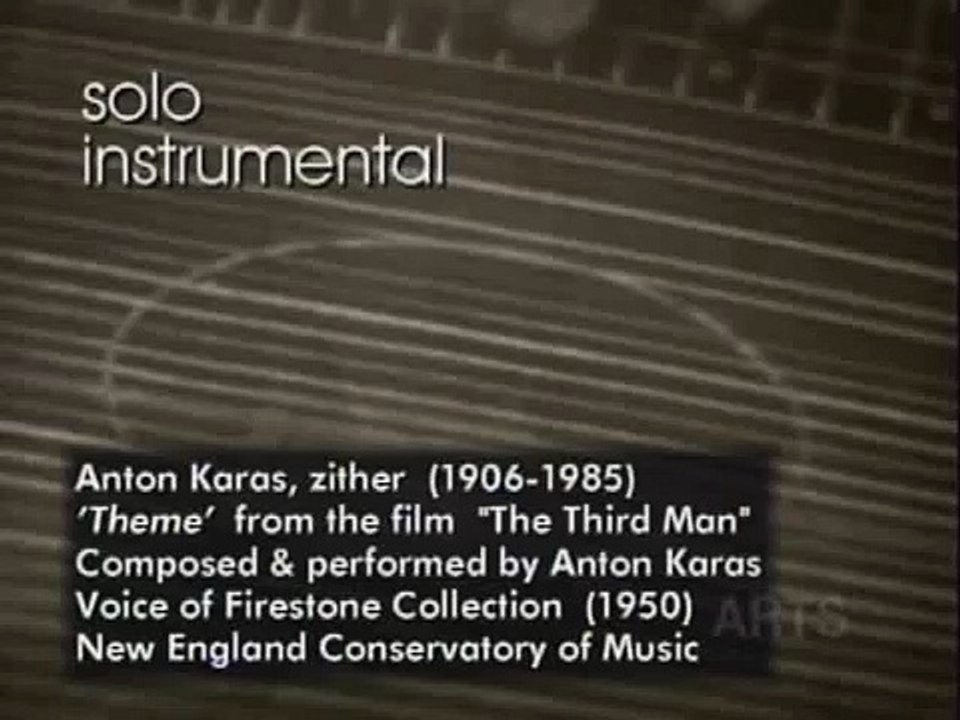 Theme from the Third Man Anton Karas, zither