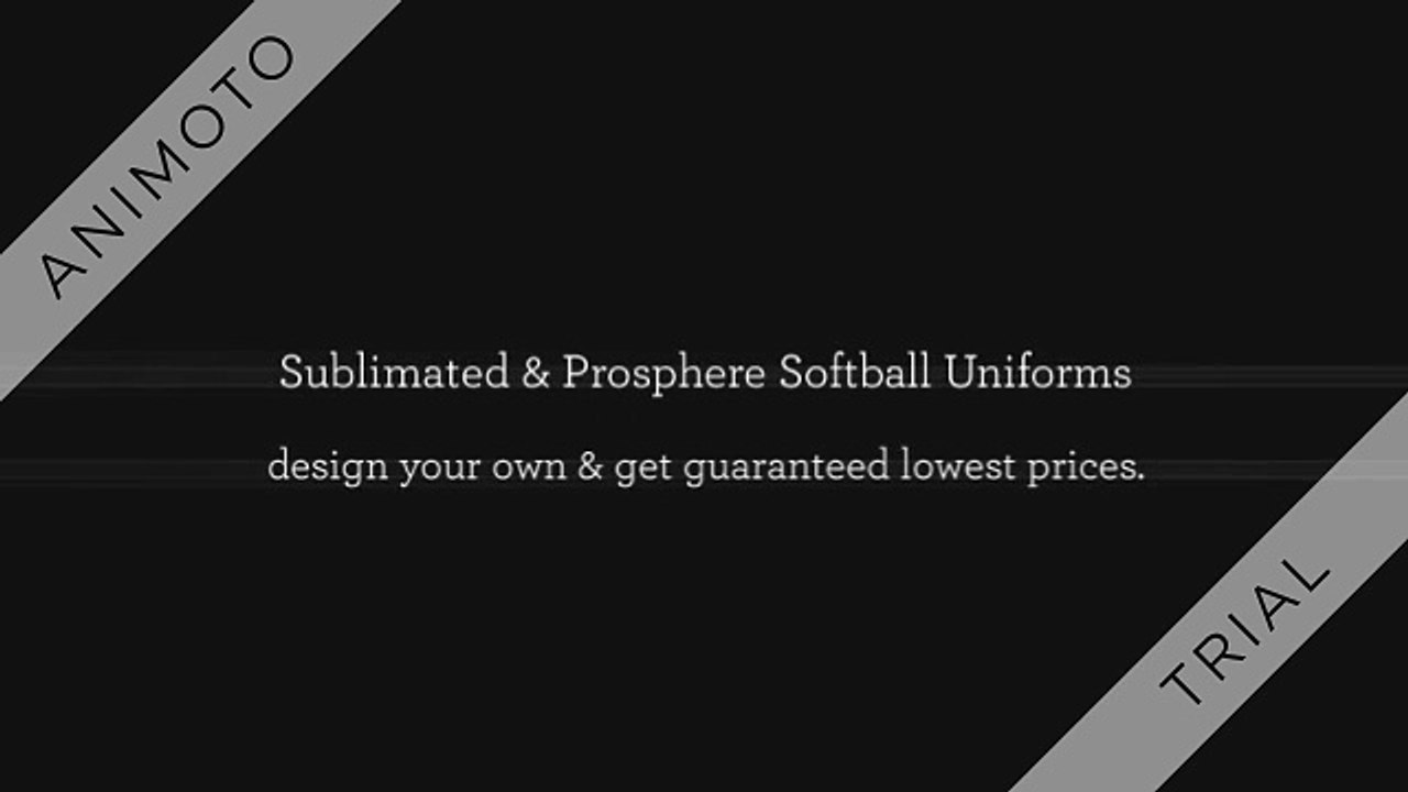 Sublimated Softball Uniforms