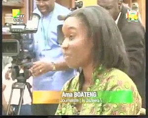 Interview du président Laurent Gbagbo avec Ama Boateng journaliste Al Jazeera