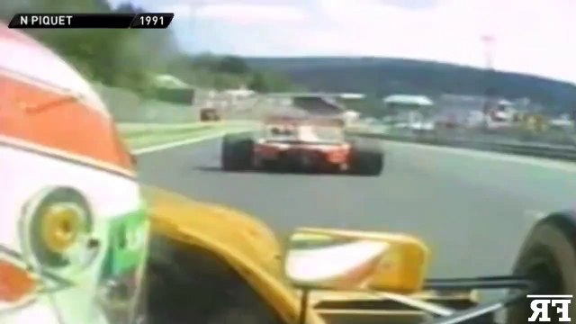 Le célébre virage de l'Eau rouge du circuit de Spa francorchamps au fil du temps