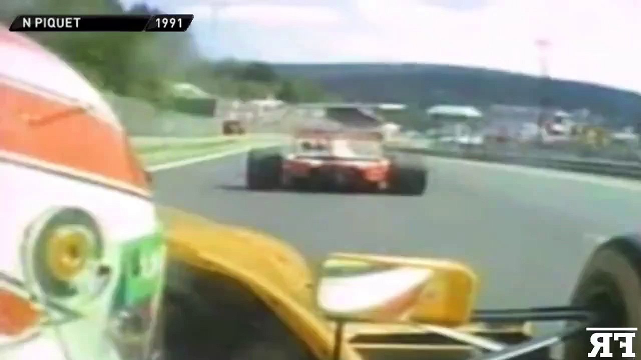 Le célébre virage de l'Eau rouge du circuit de Spa francorchamps au fil du temps