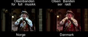 Olsenbanden for full musikk/Olsen Banden ser rødt - Kuppet i teateret NO/DK sammenligning