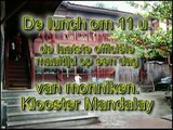 Lunch for Buddhist monks; Mandalay Myanmar.