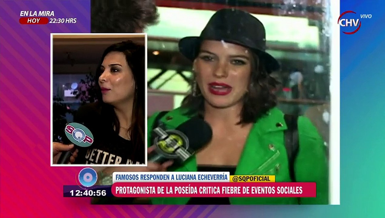Revuelo causó Luciana Echeverría por sus dichos sobre los eventos sociales - SQP