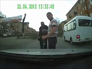 2 Drunk Russians hit by a Car