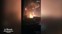 Vidéo : gigantesques explosions dans la ville de Tianjin en Chine